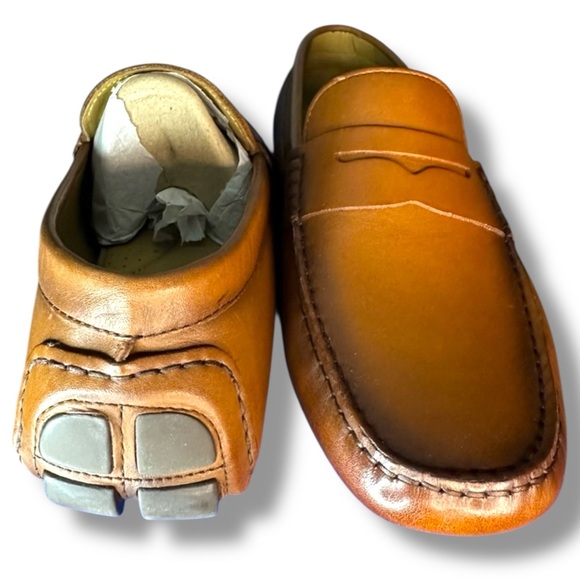 VINCE CAMUTO MEN'S LEATHER EADRIC MOCCASIN US Size 9.5 Medium Width (NWT) - Picture 3 of 6